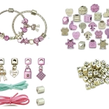 Kreatywny zestaw do robienia bransoletek – biżuteria rose gold dla dzieci