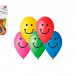 Balony nadmuchiwane z nadrukiem Smile 10 cm