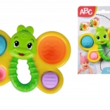 grzechotka motylek dla niemowląt z miękkimi wypełnieniami i rączką