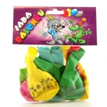 Nadmuchiwane baloniki z nadrukiem – mix kolorów, 9 szt.