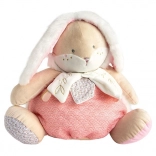 Różowy króliczek Doudou z miejscem do przechowywania piżamy 38 cm