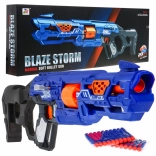 Manualny blaster dla dzieci BLAZE STORM 8+ z zamkiem i 20 piankowymi nabojami