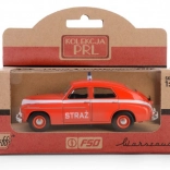 Metalowy model PRL Warszawa M-20 Straż Pożarna 1:43