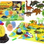 Kreatywny zestaw jaj dinozaurów do malowania z transporterem