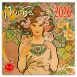 Kalendarz notatnikowy Alfons Mucha 2026