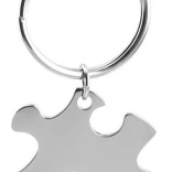 Stalowy brelok w kształcie puzzla