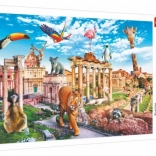 Puzzle Trefl Funny Cities – Dziki Rzym, 1000 elementów (68 × 48 cm)