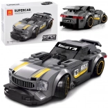 Techniczna układanka sportowy samochód srebrny 174 elementów z naklejkami