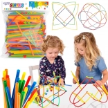 Woopie Konstrukcyjne Kolorowe Słomki 500 szt.