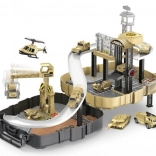 Wojskowa stacja z 2 autkami w plecaku