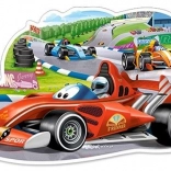 Dziecięce puzzle 12 elementów MAXI – RACING BOLIDE (CASTORLAND)