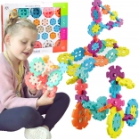 Klocki konstrukcyjne Woopie Śnieżynki 120 elementów