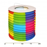 Tęczowy lampion walcowy 15 cm