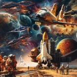 Schmidt puzzle Urok kosmicznej podróży – wyprawy do odległych galaktyk 1000 elementów