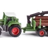 Siku Farmer traktor z leśną przyczepą – metalowy model