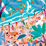 Clementoni puzzle Niedziela na plaży 1000 elementów