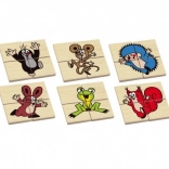 Drewniane puzzle KRECIEK 6 motywów od DETOA