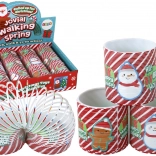 kultowa czerwono‑biała sprężynka ze świątecznym motywem 6 cm