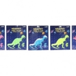 Świecące naklejki w ciemności Dinozaury 25,5 × 31 cm