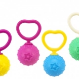 Retro plastikowa grzechotka z kulką (0 m+)