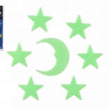 Świecąca dekoracja na ścianę Gwiazdy i Księżyc