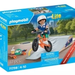 Playmobil zestaw upominkowy skateboardzista z rampą