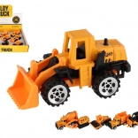 Mini samochodziki budowlane metal/plastik 7 cm wolny bieg mix rodzajów