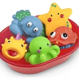 wodne zwierzątka do wanny w misce, 6 szt.