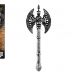 Starodawny plastikowy topór 30 cm – srebrny