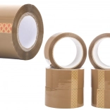 Brązowa taśma pakowa 48 mm × 50 m, kauczuk syntetyczny