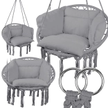 Wiszące gniazdo z poduszką L.GRAY MalTec