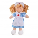 Szmaciana lalka pielęgniarka Nancy 28 cm od Bigjigs Toys