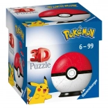 3D puzzle Pokémon Poké Ball od Ravensburger, 54 elementów