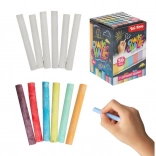 Kreda tablicowa biała i kolorowa 36 szt. w pudełku