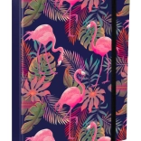 Teczki na zeszyty szkolne A4 Jumbo z motywem flamingów BAAGL