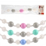 Zawieszana zabawka na wózek z kwiatkami i kuleczkami