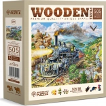 WOODEN CITY Drewniane puzzle kolej 505 elementów