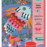 Obrazy z piasku i brokatu: Tęczowe rybki