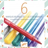 Brokatowe flamastry Djeco