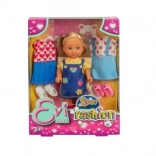 Laleczka Evička z wymiennymi strojami