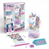 Style4Ever diamentowe malowanie – świecąca lampka jednorożec