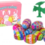 Wielkanocny zestaw zabawek – jajka z figurkami dinozaurów, 12 szt.