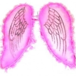 Różowe skrzydła dla anioła i wróżki