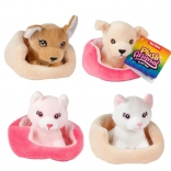 Pluszowe zwierzątko w legowisku dla dzieci