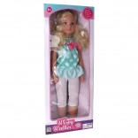 chodząca lalka z kokardą 70 cm