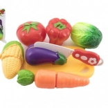 Plastowy zestaw do krojenia warzyw z deseczką i nożem 13,5 × 8 cm