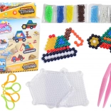 Zestaw wodnych koralików DIY – magiczne koraliki, 8 kolorów, pojazdy budowlane