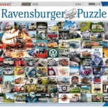 Ravensburger puzzle 3000 elementów – 99 momentów VW Campervan