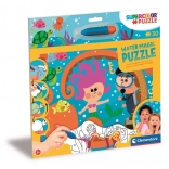 Puzzle z malowaniem wodą Głębia morza 30 elementów