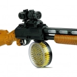 Interaktywna zabawka karabin AK 868-1 z efektami dźwiękowymi i świetlnymi